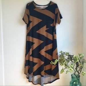 LulaRoe Carly with Chevron and Dots
